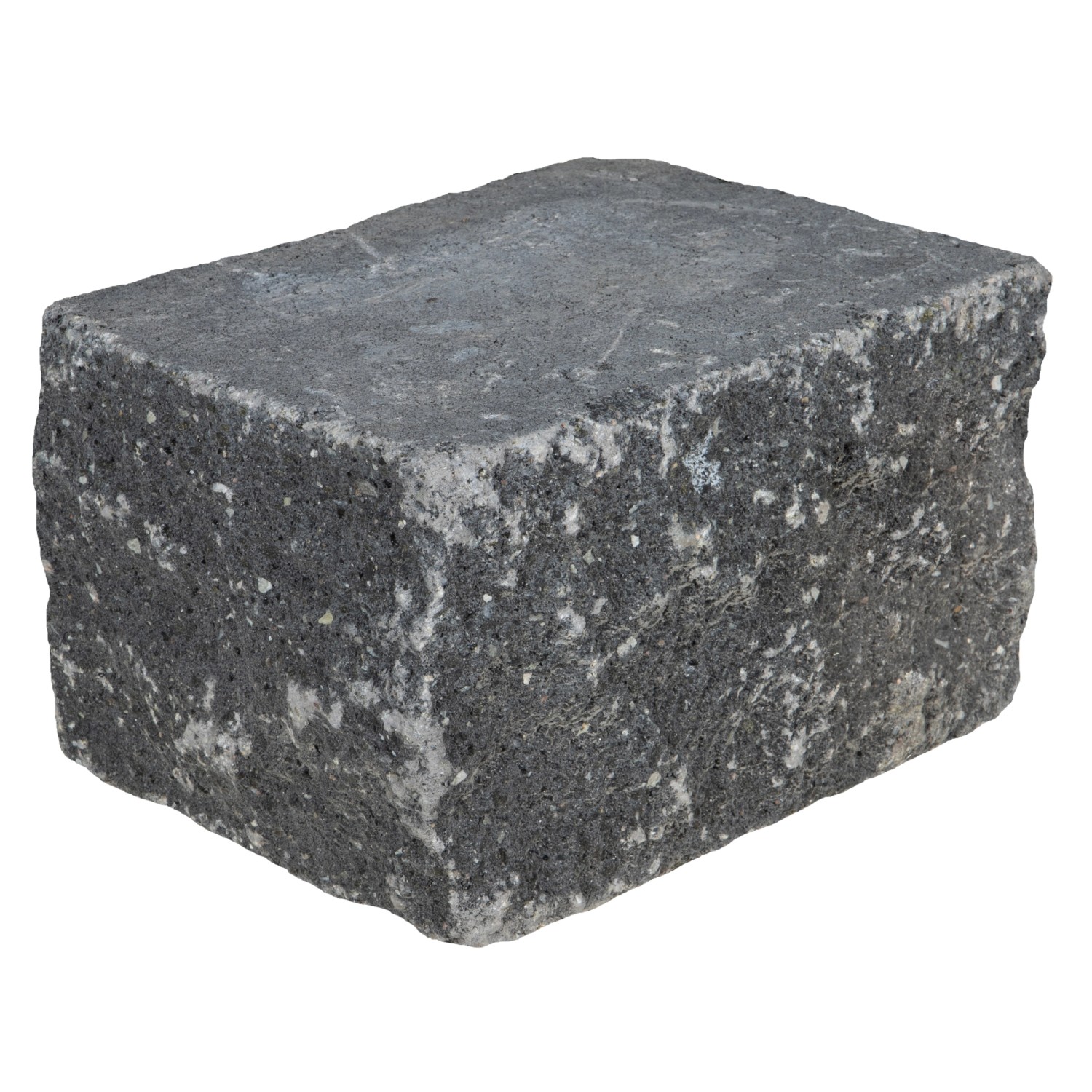 EHL Mauer Anzio-Antik-Light Anfang-/End-Halbstein 25x18x15 cm Basalt-Anthrazit