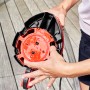 Al-Ko Tauchpumpe Drain 9500 Easy, Detailansicht des Pumpenfußes in Rot und Schwarz.