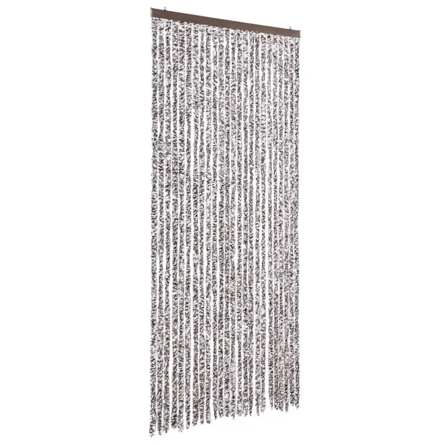 vidaXL Insektenschutz-Vorhang Braun und Beige 100x220 cm Chenille 284278