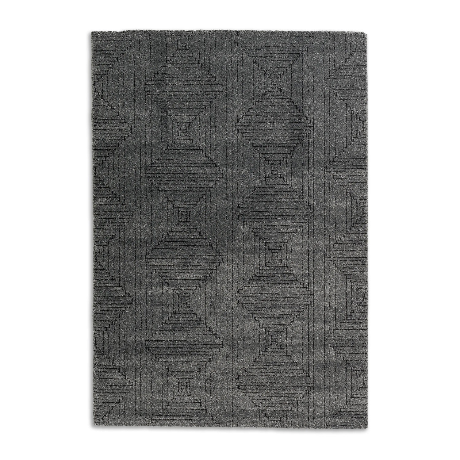 Schöner Wohnen Teppich Pure Design 80 cm x 150 cm Anthrazit