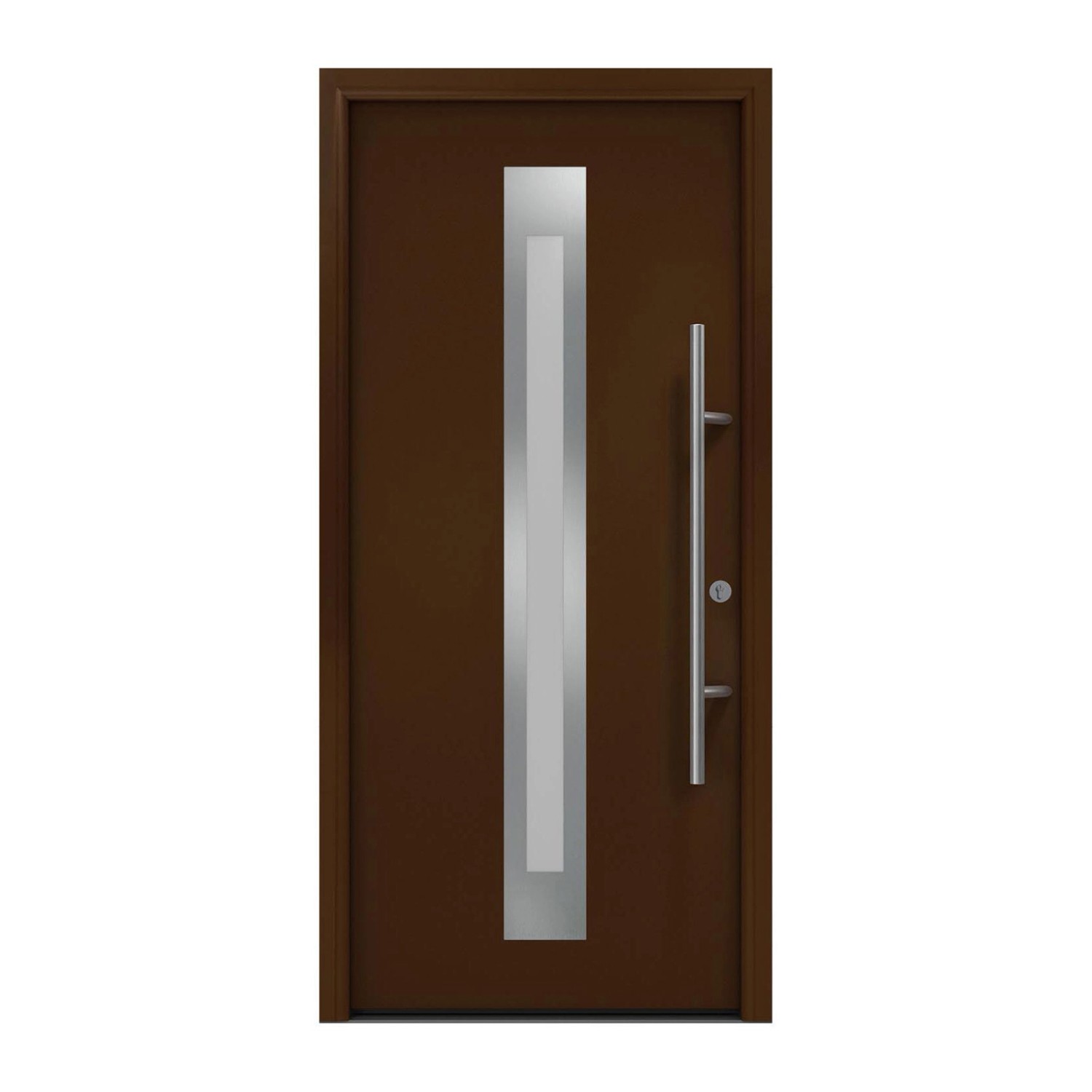 EcoStar Haustür Isopro Secur IPS 770S Terrabraun 110 cm x 210 cm DIN R günstig online kaufen