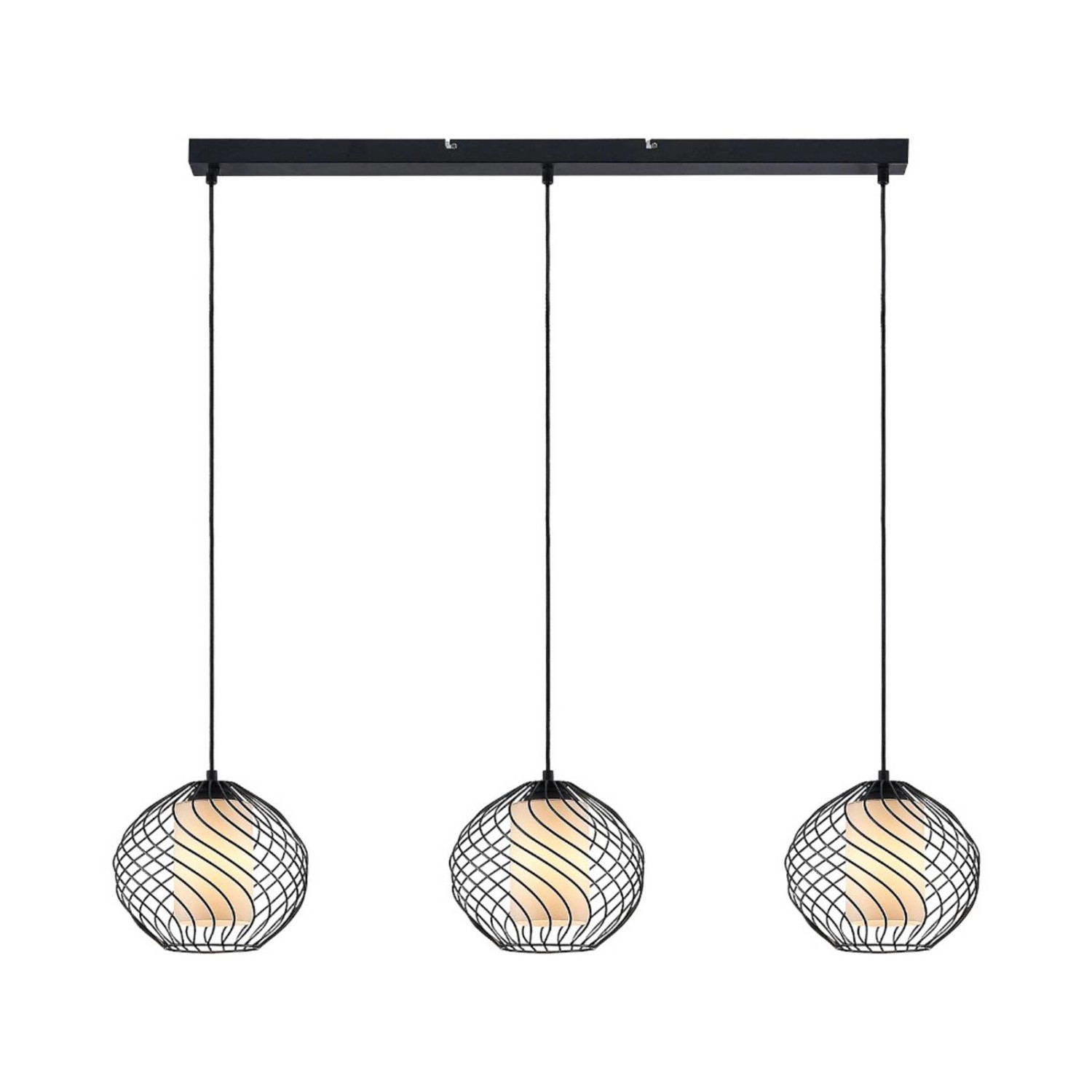 Lindby Pendelleuchte Cedrice 9624897 Retro Vintage Antik in Schwarz aus Met günstig online kaufen