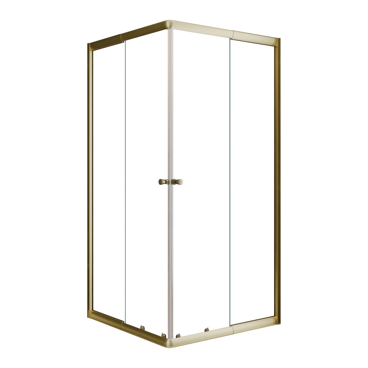 Schulte Dusche Sunny Eckeinstieg mit Schiebetüren Goldoptik Klar 180 x 75-9 günstig online kaufen