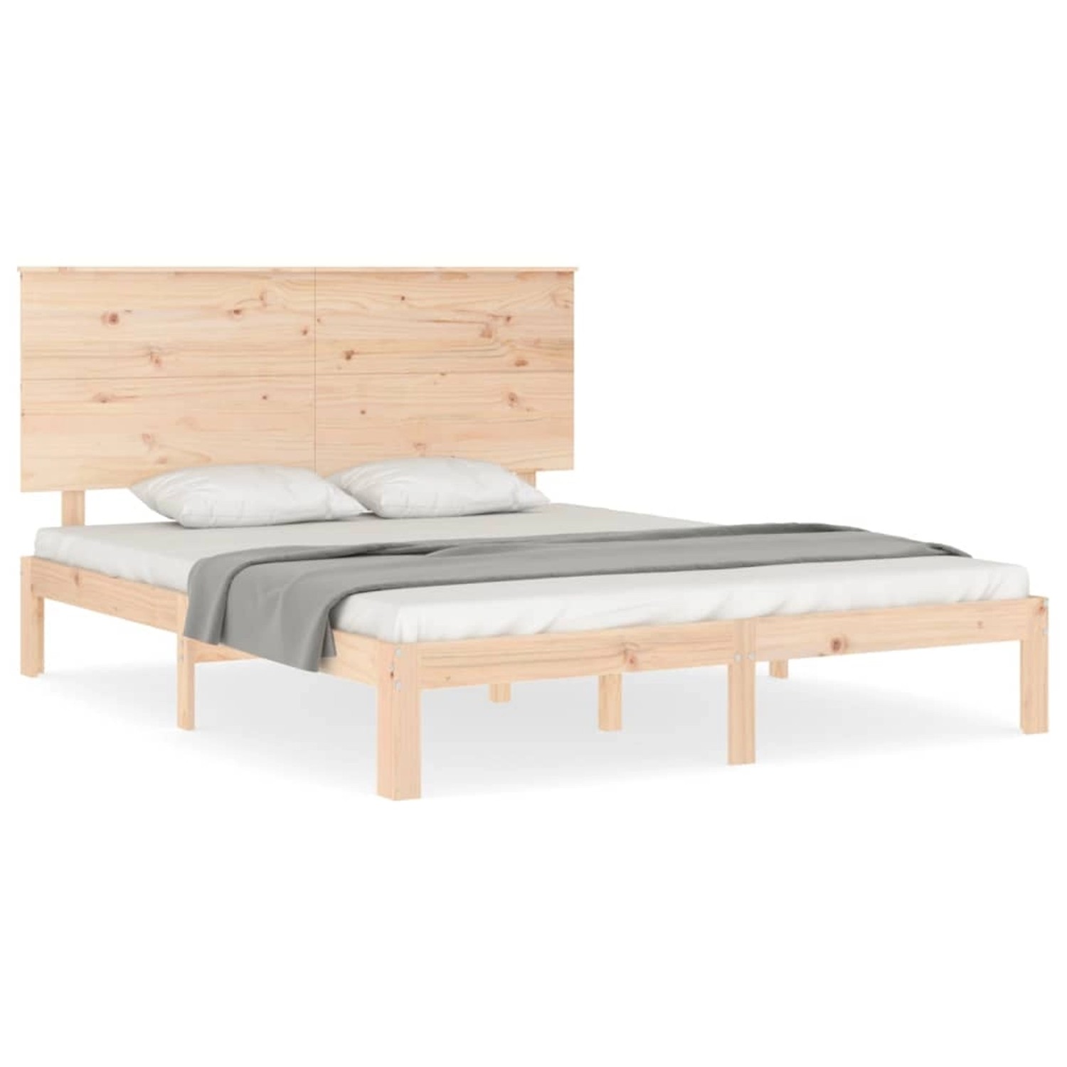 vidaXL Massivholzbett ohne Matratze 160x200 cm Kiefernholz 3193671 günstig online kaufen