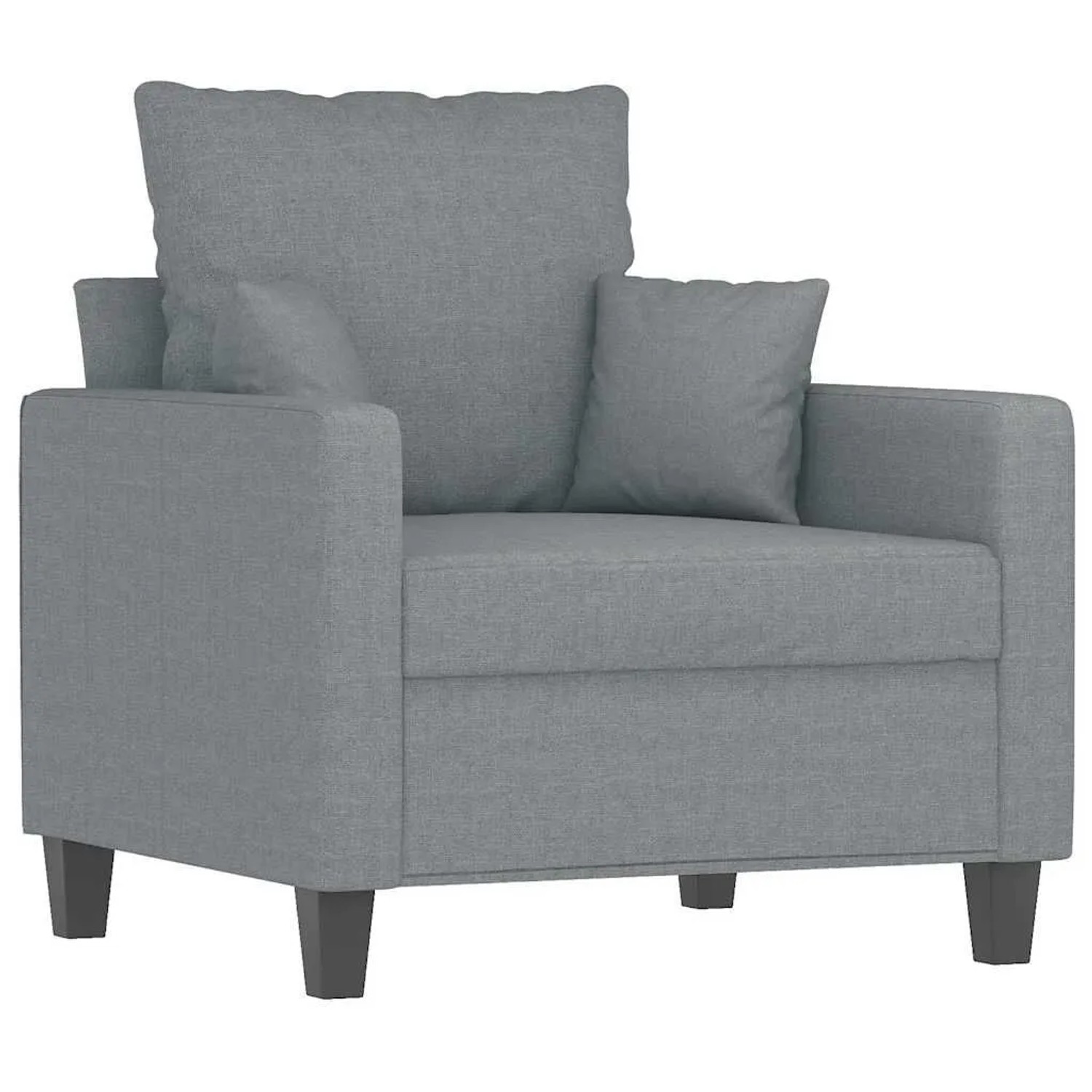 vidaXL Sessel Hellgrau 60 cm Stoff 359251