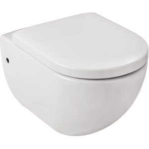 Wenko WC-Sitz Exclusive, passend für V&B Subway, aus Duroplast in Weiß.