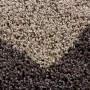 Detailaufnahme: Ayyildiz Hochflorteppich Life 1503 Taupe, 100x200 cm. Flauschiger Shaggy Teppich.