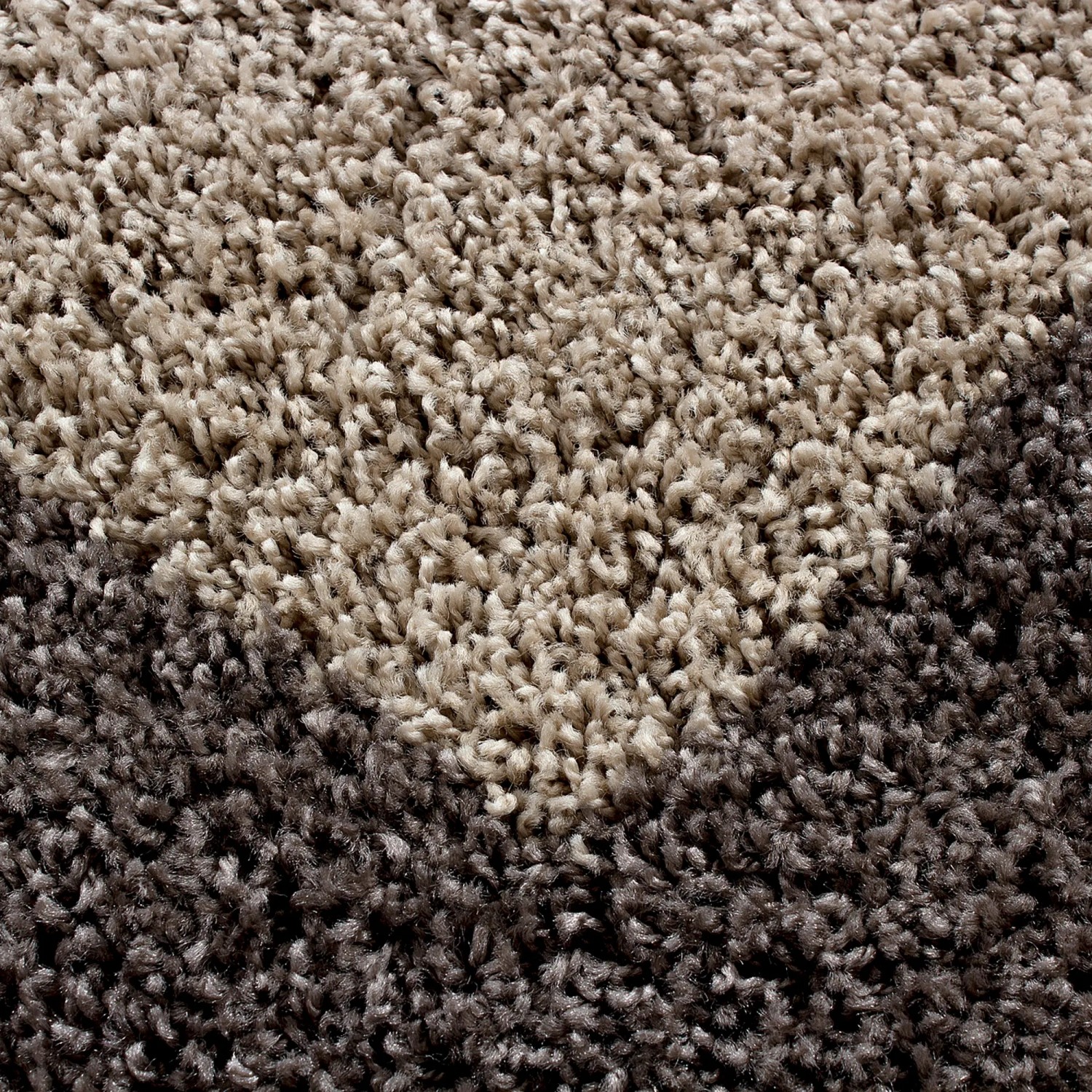 Detailaufnahme: Ayyildiz Hochflorteppich Life 1503 Taupe, 100x200 cm. Flauschiger Shaggy Teppich.