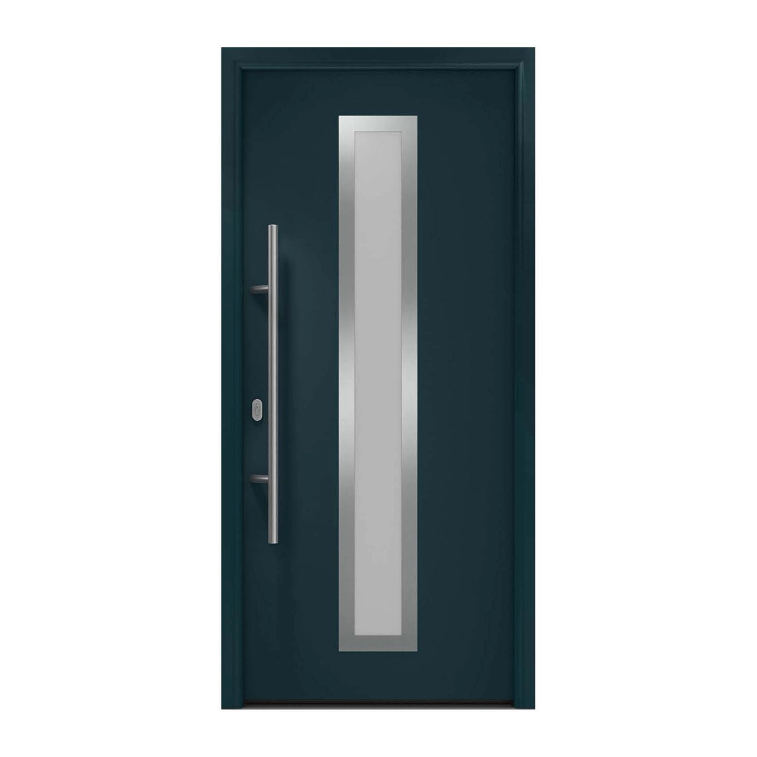 EcoStar Haustür Isopro IP 700S Anthrazitgrau 110 cm x 210 cm DIN L günstig online kaufen