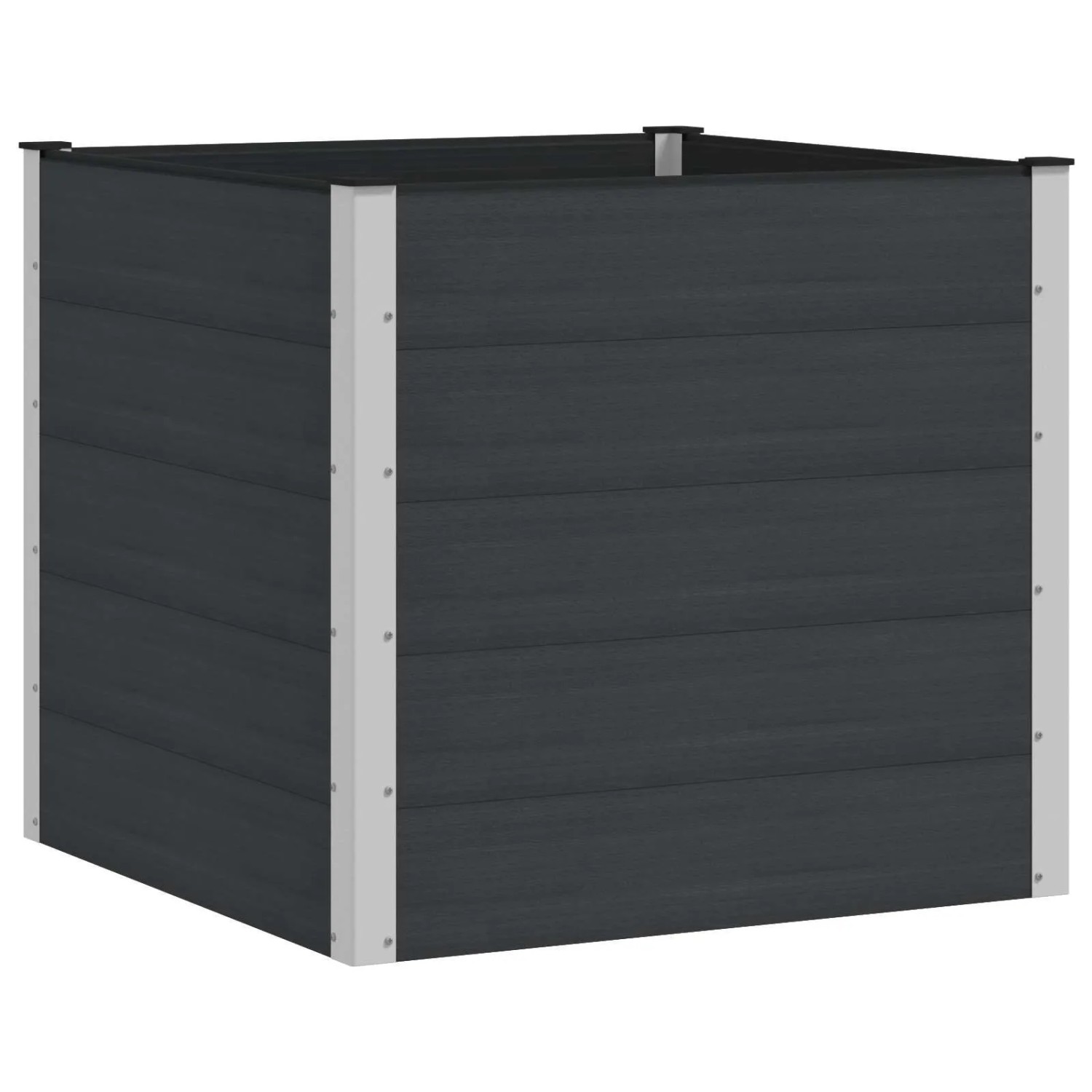 vidaXL Hochbeet Schwarz 100 x 100 x 91 cm 42038979
