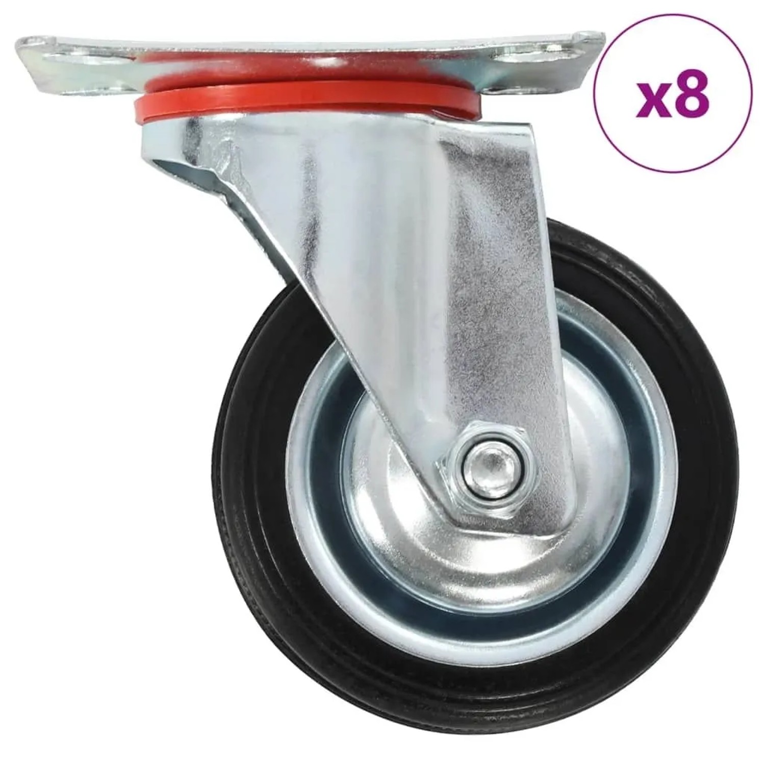vidaXL 8 Stk Lenkrollen 75 mm 277941