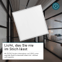 Quadratisches LUXULA LED Panel 62x62 cm, kaltweiß, für Büro- und Rasterdecken.