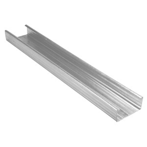CD-Deckenprofil, Stahl verzinkt, 27x60x2600 mm, für abgehängte Decken.