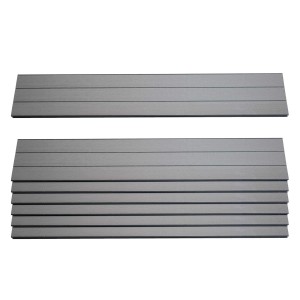 7er Set graue WPC Latten (90cm) für Savoie Sichtschutz Gartenzaun. Windschutz Bretter für ca. 1qm.
