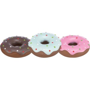 Jollypaw Donut Latex, Ø 12cm, sortiert: Apportierspielzeug für Hunde in verschiedenen Farben.