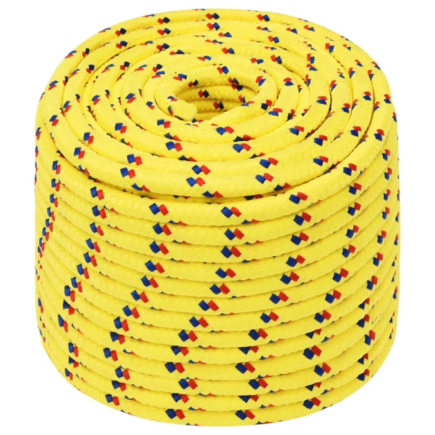 vidaXL Bootsseil Gelb 12 mm 100 m Polypropylen 152619