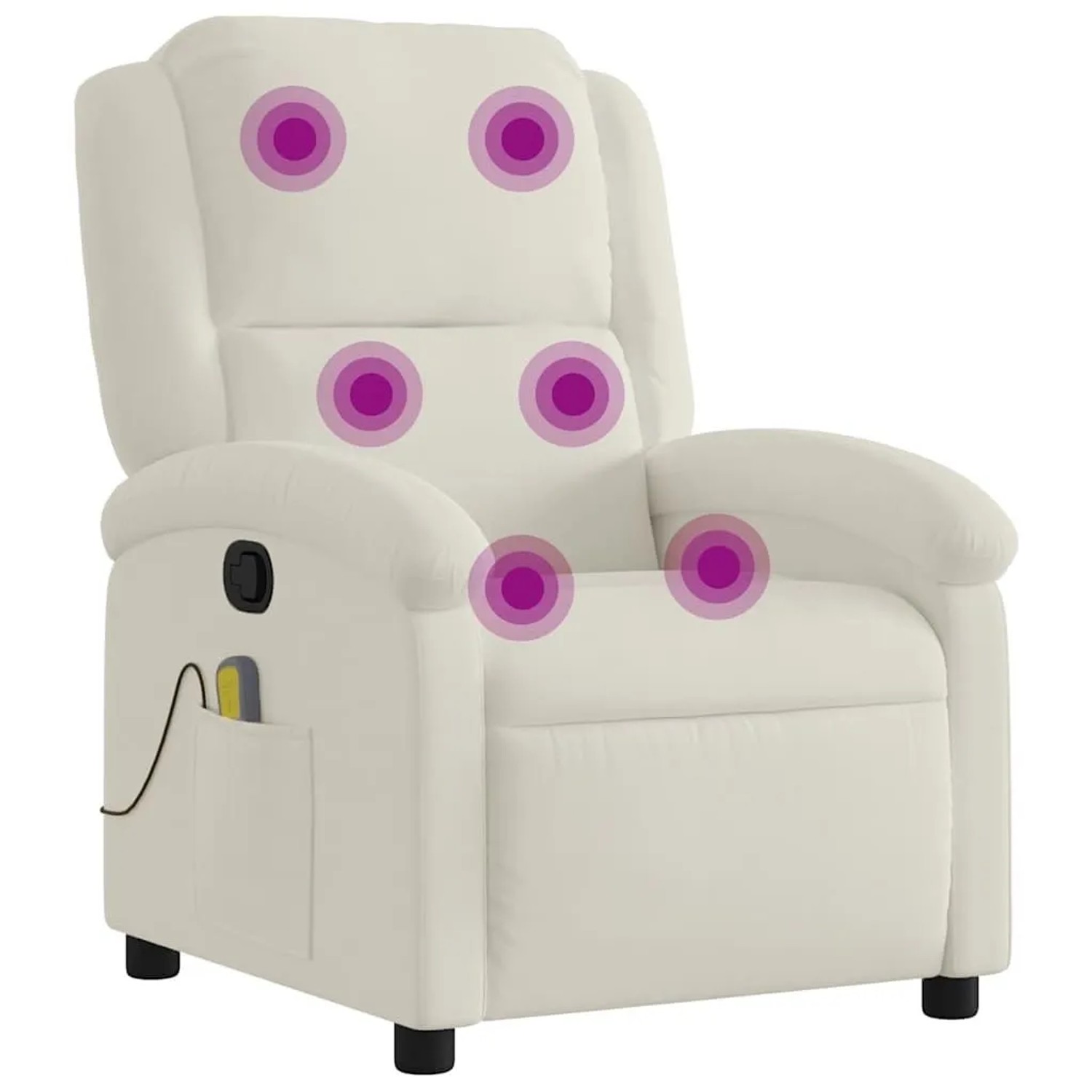 vidaXL Massagesessel Creme Samt 371817 günstig online kaufen