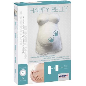 Geschenkpackung Happy Belly Bauch-Abform-Set für bleibende Erinnerungen an die Schwangerschaft.