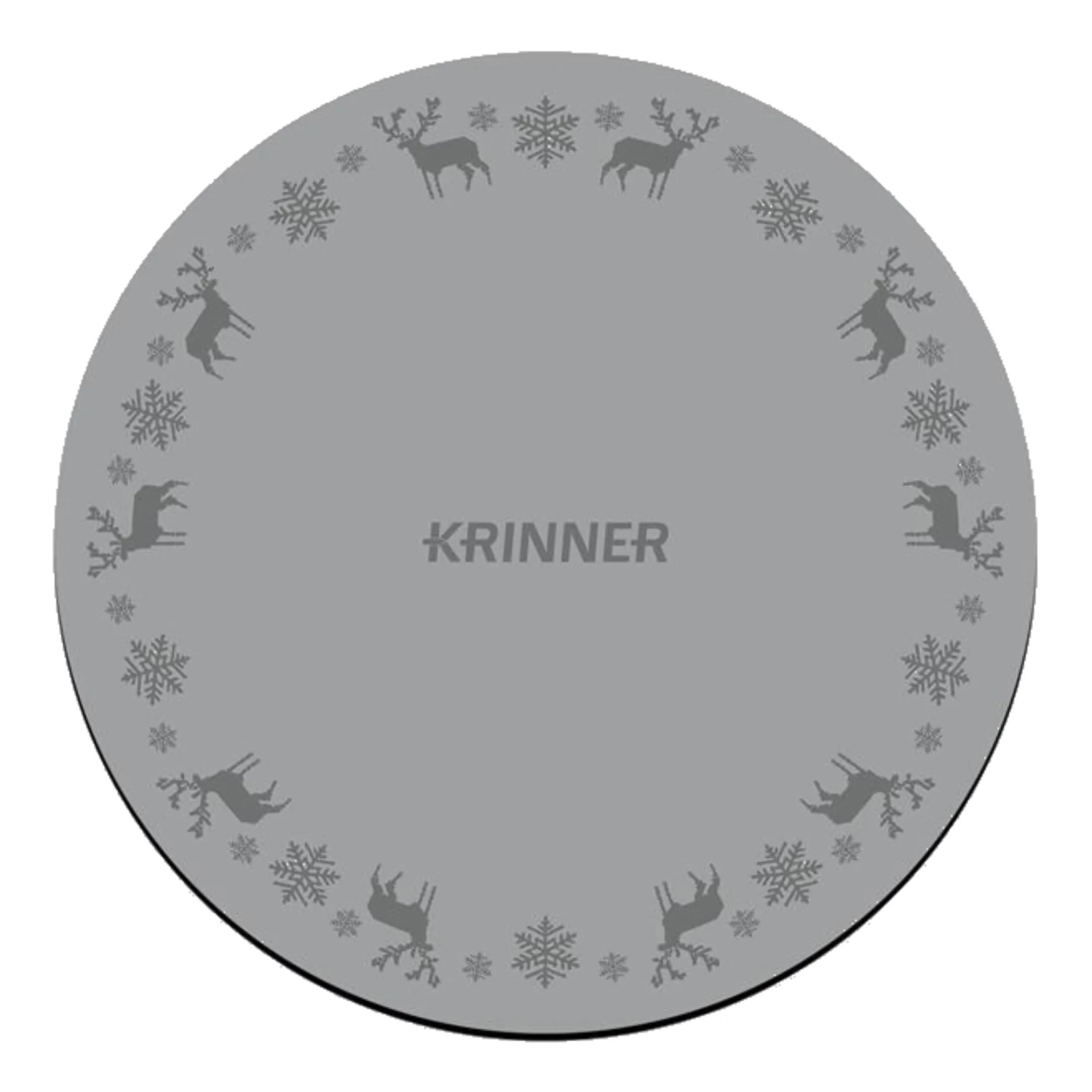 Krinner Weihnachtsbaum-Unterlegdecke Ø 60 cm Grau