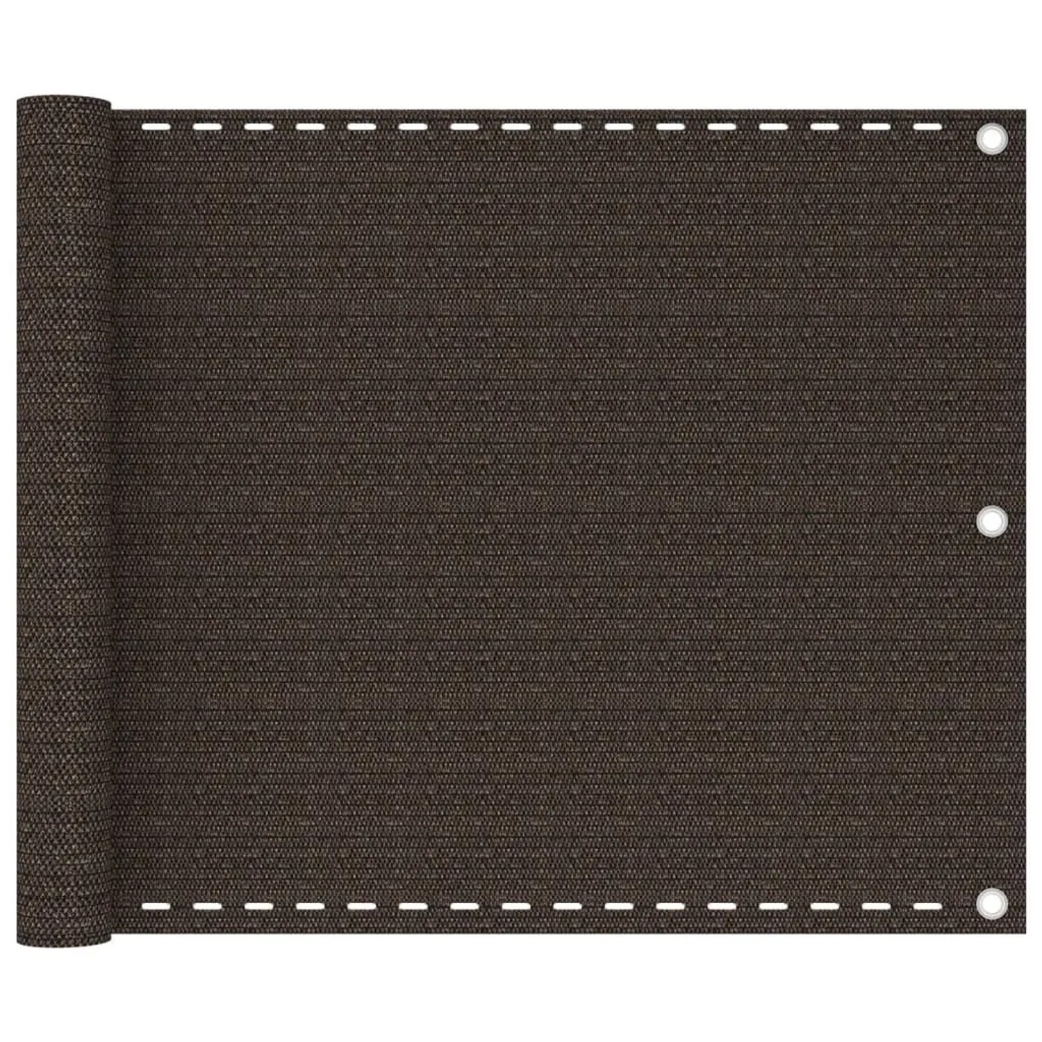 vidaXL Balkon-Sichtschutz Braun 75x300 cm HDPE 311040