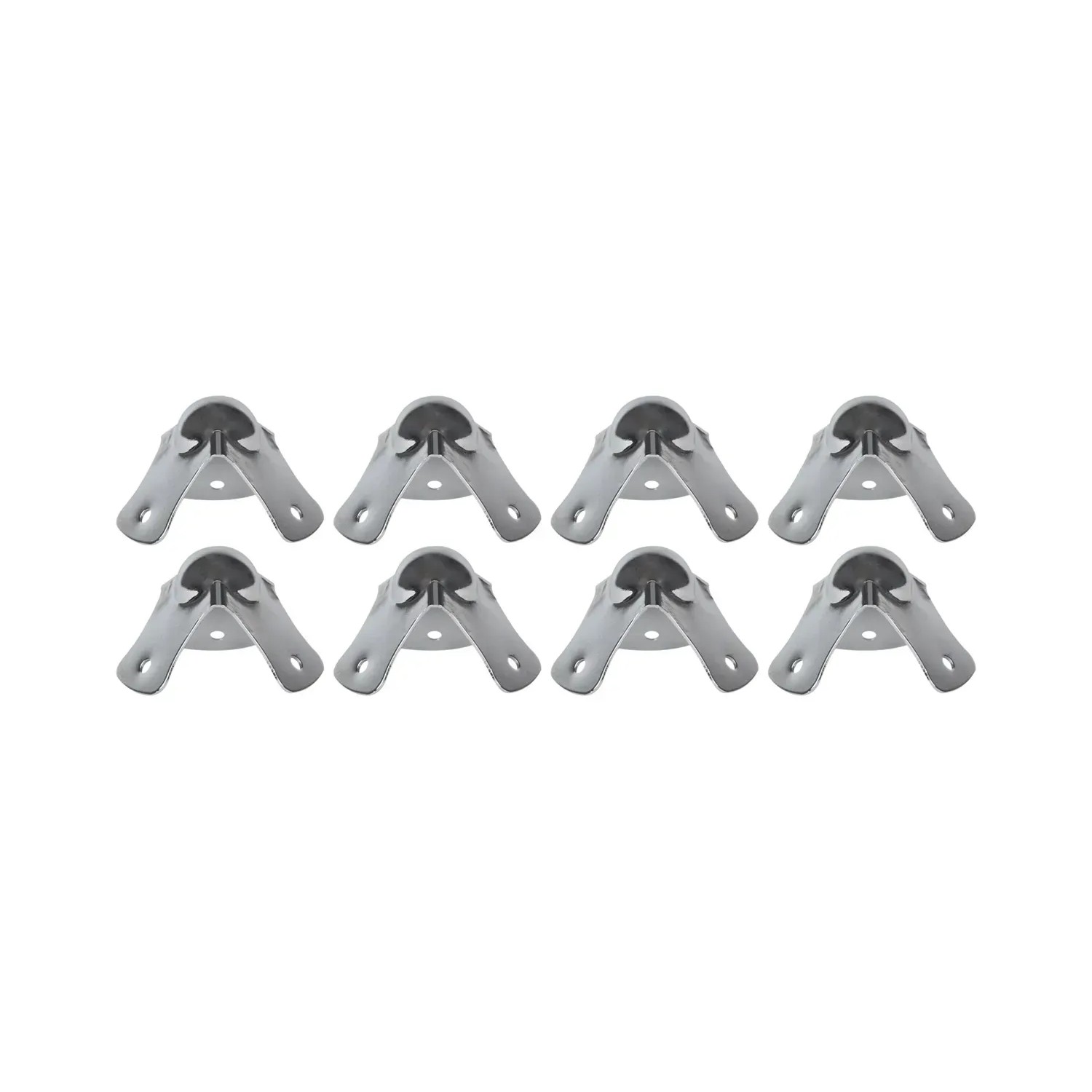 HMF 14950-09 Kugelecken Eckenschutz Verzinktem Stahl 8 Stück 44 x 44 x 30 mm Silber