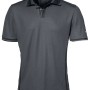 Puma Workwear Polo-Shirt Champ in Stahlgrau/Carbon, Größe S. Arbeitskleidung mit Polokragen und Knopfleiste.