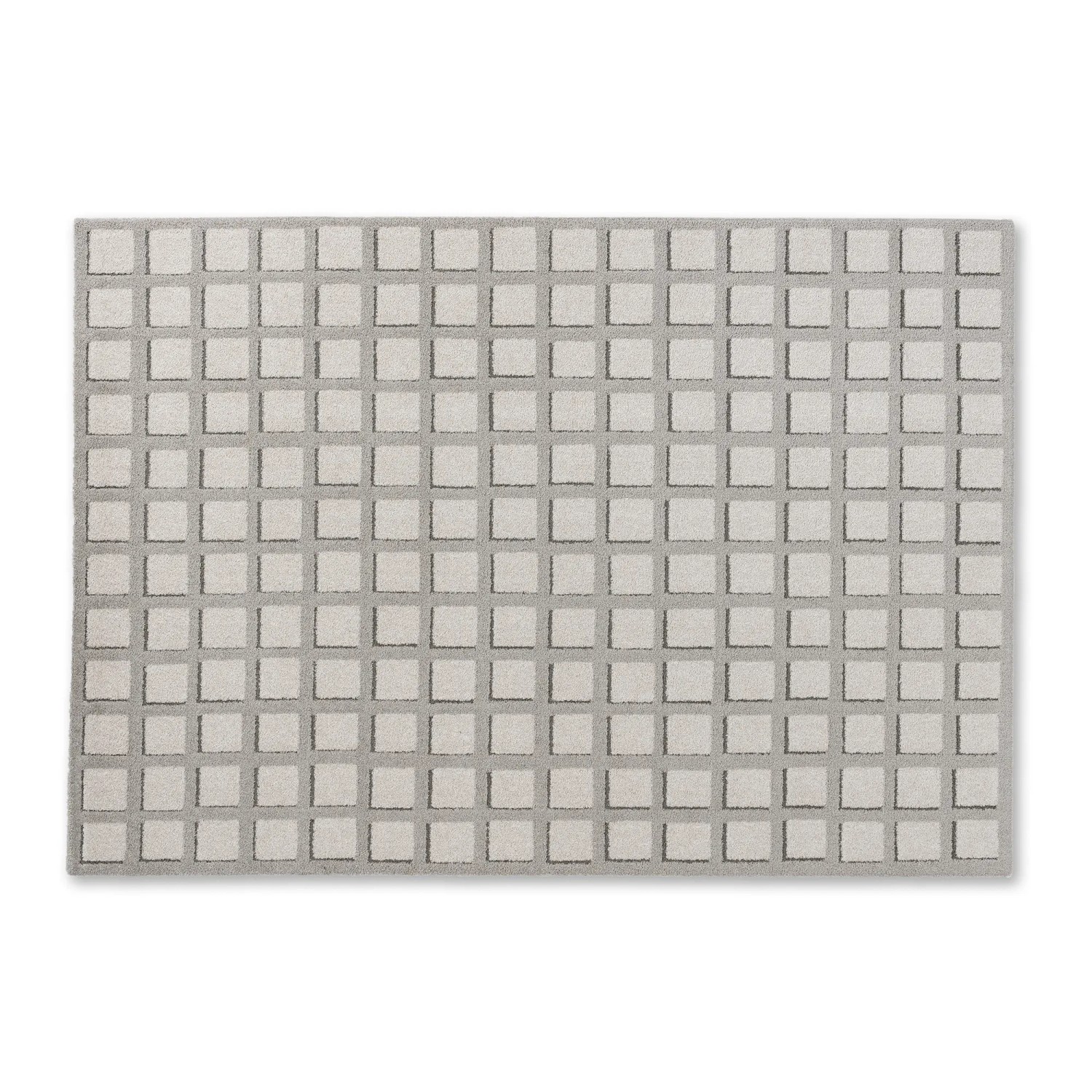 Schöner Wohnen Teppich Amaze Kästchen 80 cm x 150 cm Grau