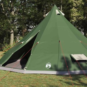 vidaXL Familien-Tipi-Zelt mit Dach Grün 560 x 560 x 300 cm 42000981