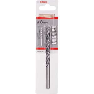 Bosch Holzspiralbohrer Pro, 8 mm, für präzise Bohrungen in Holz.