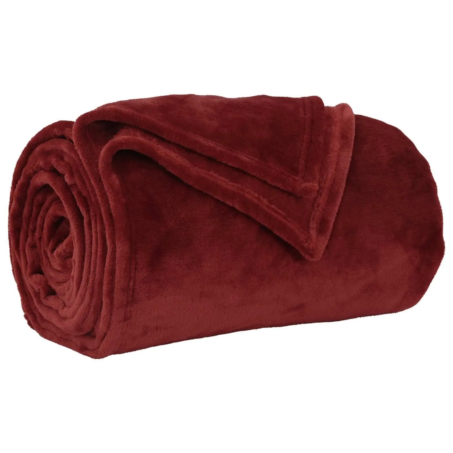 vidaXL Überwurfdecke Bordeauxrot 150 x 200 cm Fleece 42016786