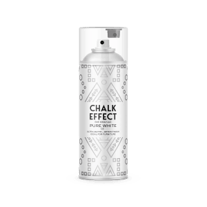 COSMOS LAC Kreidefarbe Spray Chalk Effect  Hochwertige Chalky Kreidesprühfarbe Farbspray  Spray Paint Farbe Reinweiß