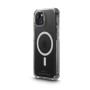Transparente Hama Handyhülle MagCase Extreme Protect für iPhone 15 mit MagSafe Ring und D3O Schutz.
