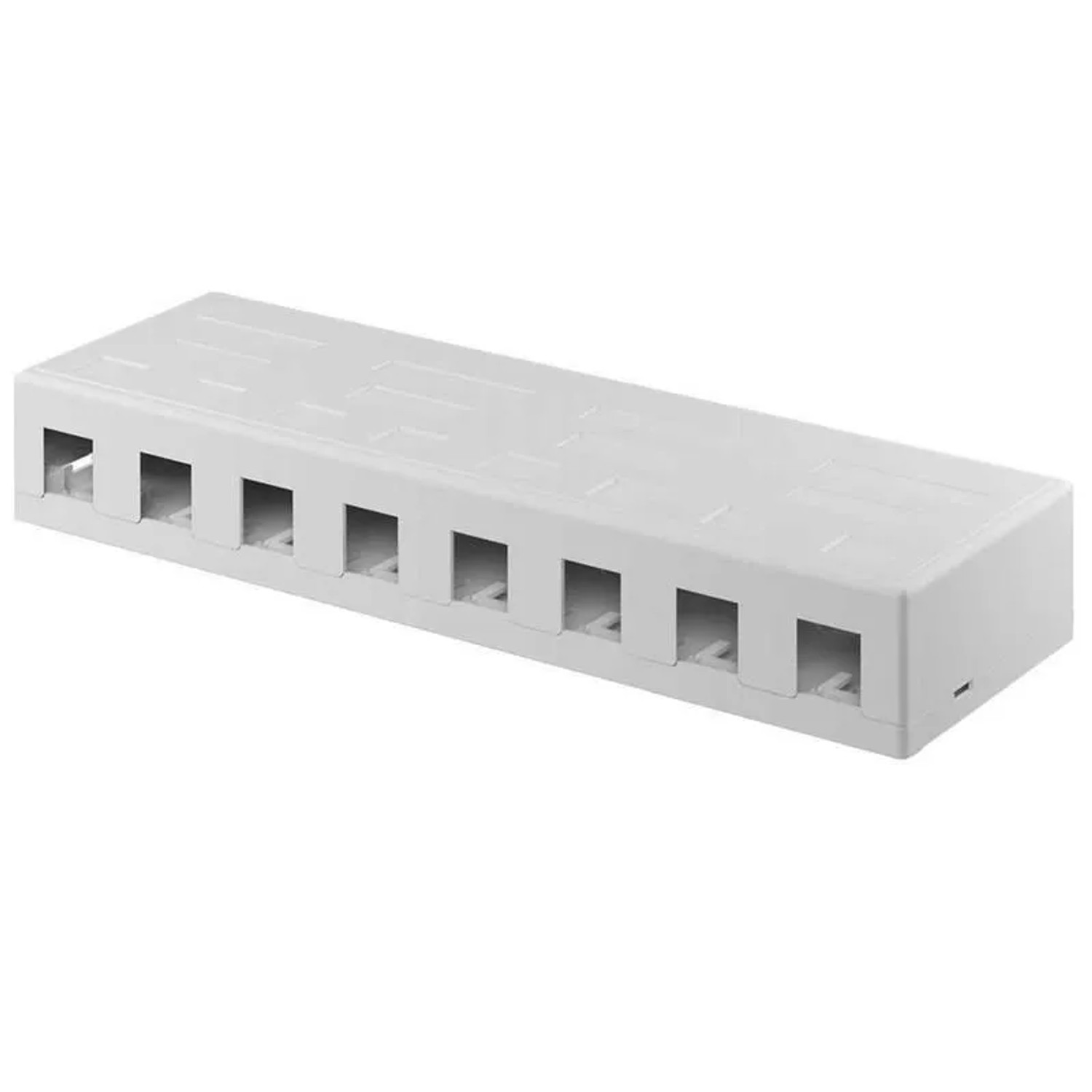 Goobay Keystone Leergehäuse 8-Port Snap-In Montage