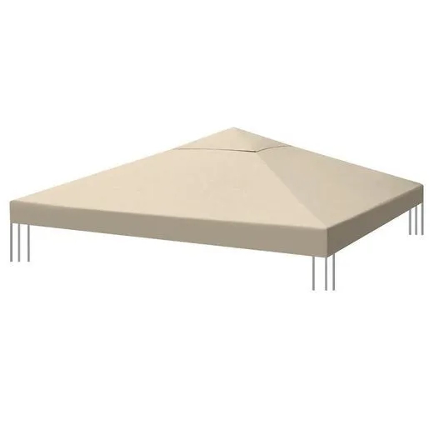 Sekey Pavillondach 3x3 m Ersatzdach Wasserdicht 1000D Polyester