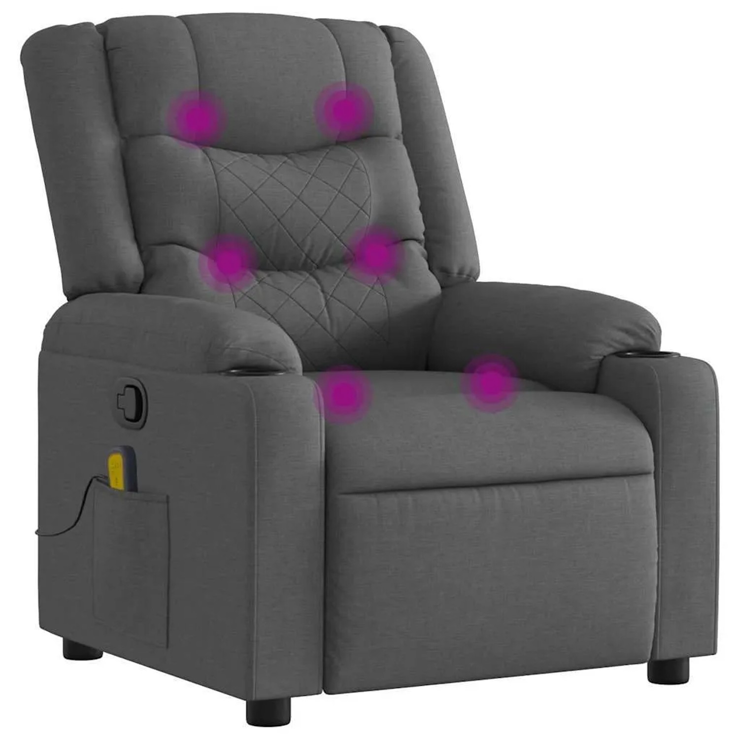 vidaXL Massagesessel Dunkelgrau Stoff 374131 günstig online kaufen