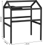 Dobar Pflanzturm-Aufsatz Magic Kubus 2.0, anthrazit, für Holz-Hochbeete, mit Ablagefläche.