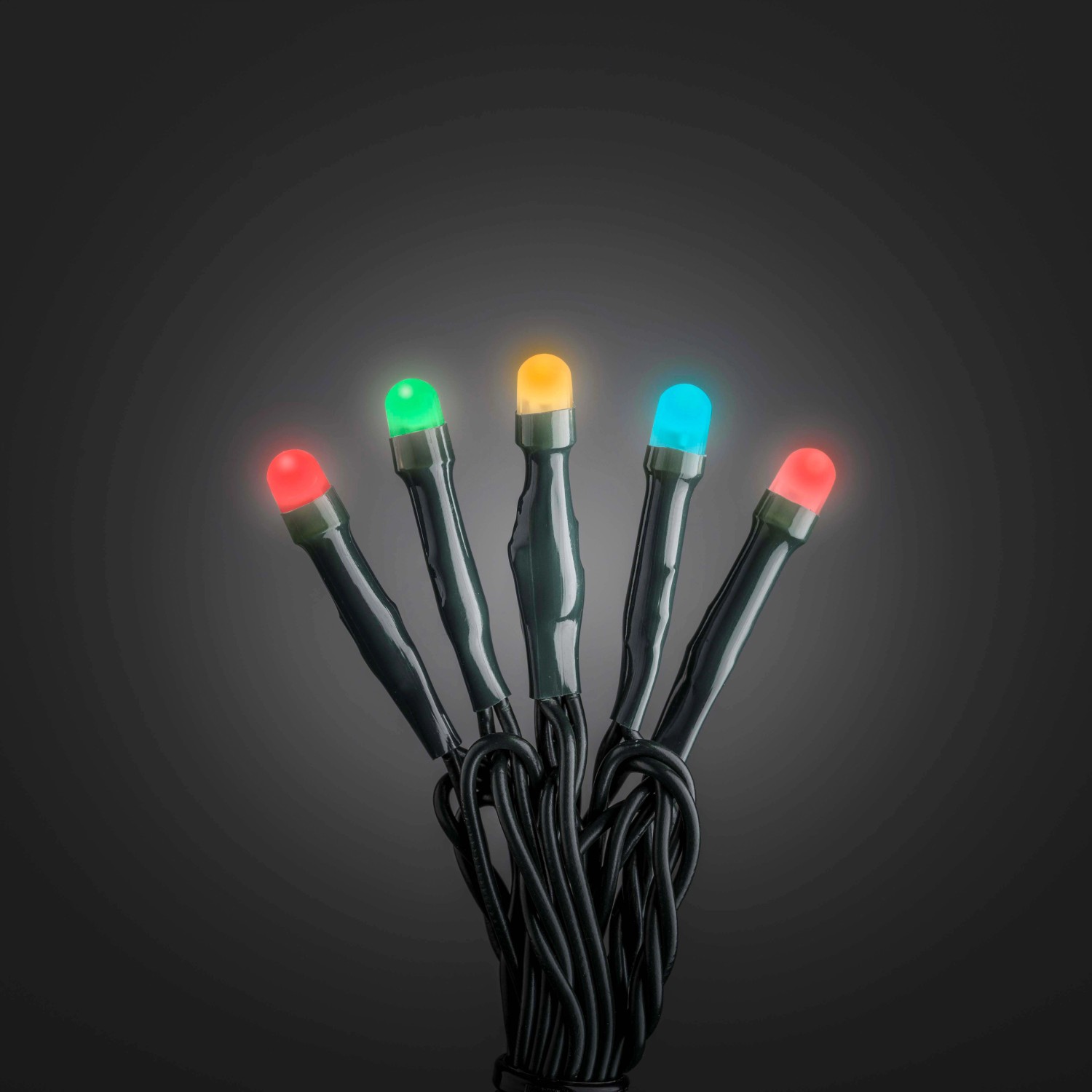 Konstsmide Micro LED-Lichterkette gefrostet 50 bunte LEDs innen