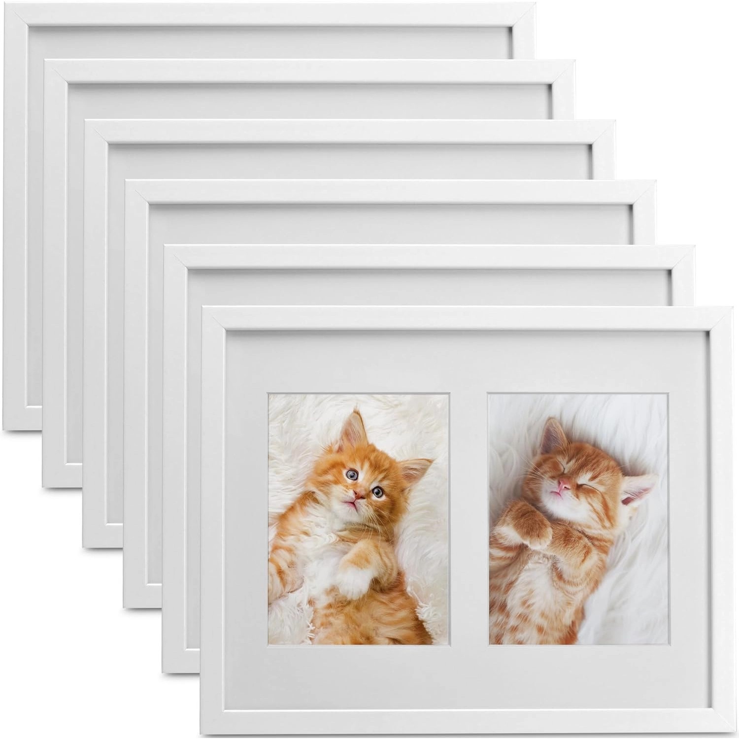Bomoe Galeria Bilderrahmen 2 Bilder 13x18cm Weiß 6tlg günstig online kaufen