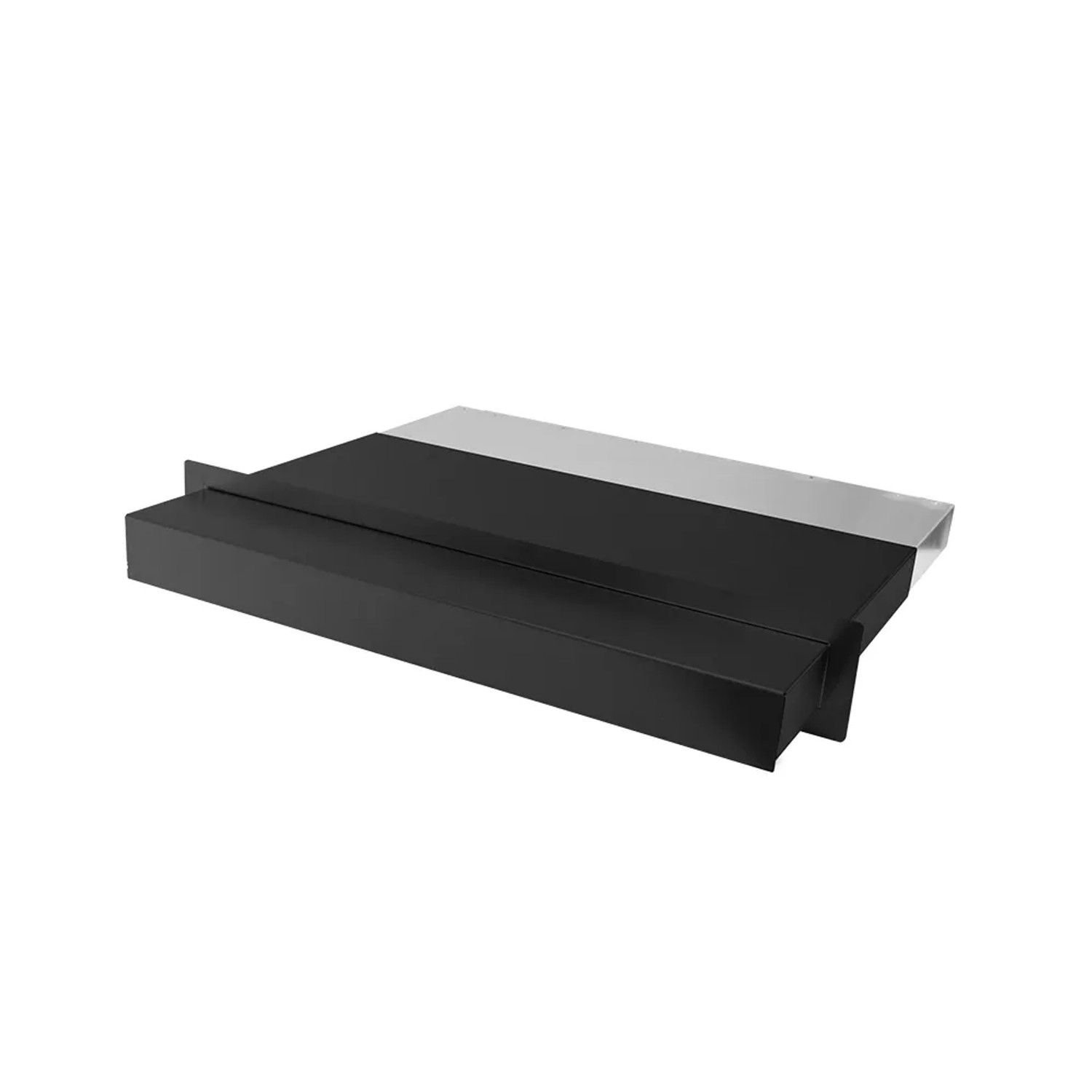 Subtiel Außenluftanschluss Rainstop Mit Flachkanalanschluss Schwarz 3 Stutzen 300 x 90 mm Teleskopisch 200-400mm