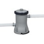 Bestway Filterpumpe für Fast Set Pool, grau, mit Schlauchanschlüssen.