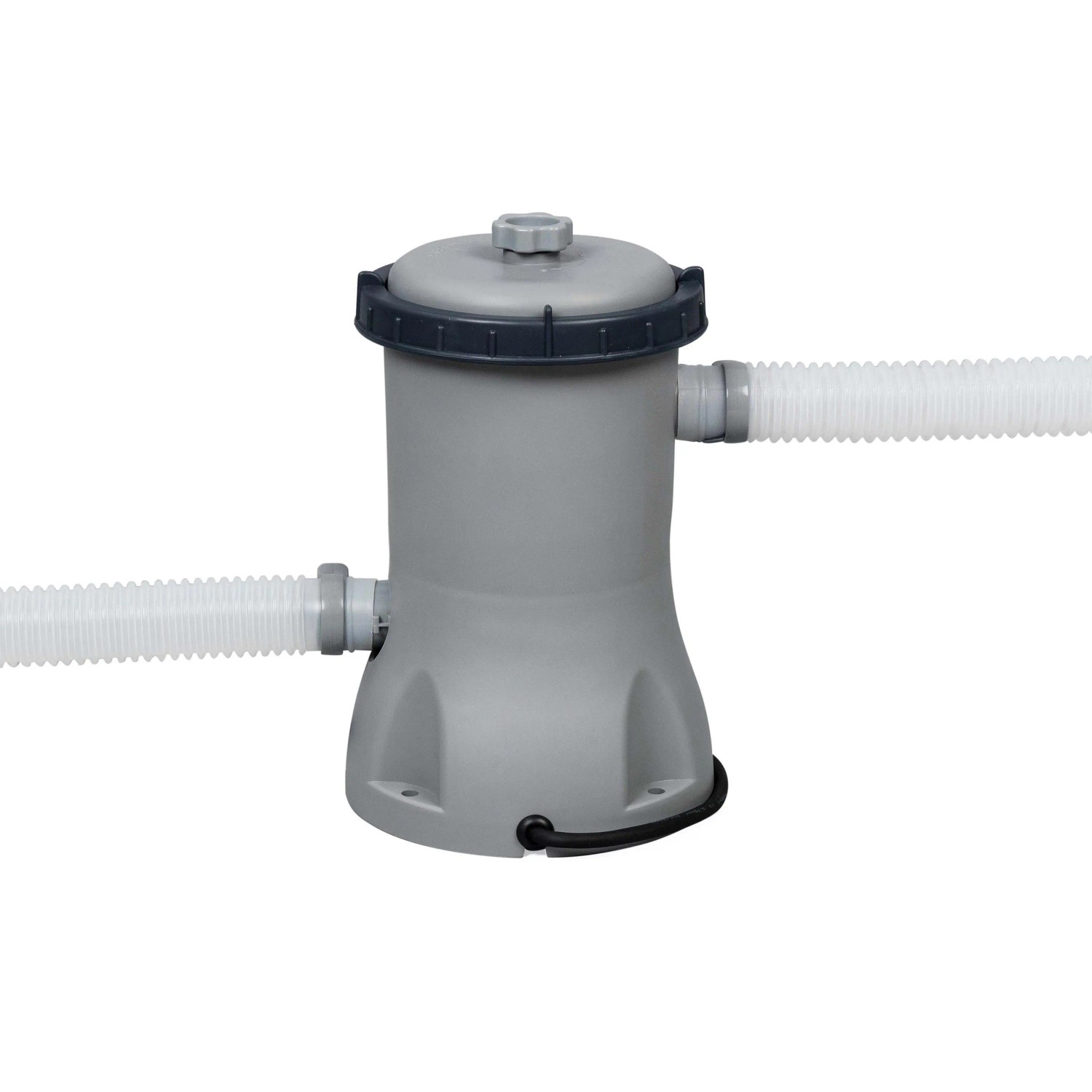Bestway Filterpumpe für Fast Set Pool, grau, mit Schlauchanschlüssen.
