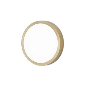 Runde LED Deckenleuchte in Antik-Optik, 14 cm Durchmesser. Lampe für Flur, Küche oder Bad.