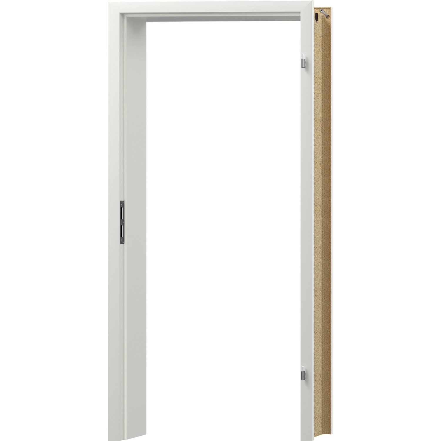 Holzumfassungszarge GLN224 Weiß 73,5 cm x 198,5 cm Anschlag Rechts