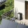 EcoFlow STREAM Ultra Balkonkraftwerk mit 1,92 kWh Speicher und Smart Stromzähler auf Balkon.