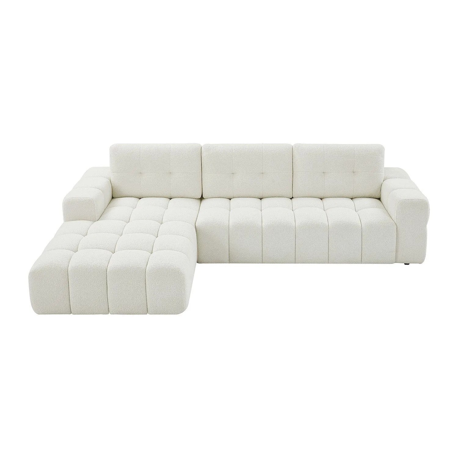Vente-unique Sofa Ohne Schlafmöglichkeit Sopelana Weiß 278 cm
