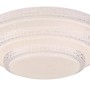 Weiße Globo LED-Deckenleuchte Magnifique, Ø 49,5 cm, mit Stufen-Design und dekorativen Elementen.