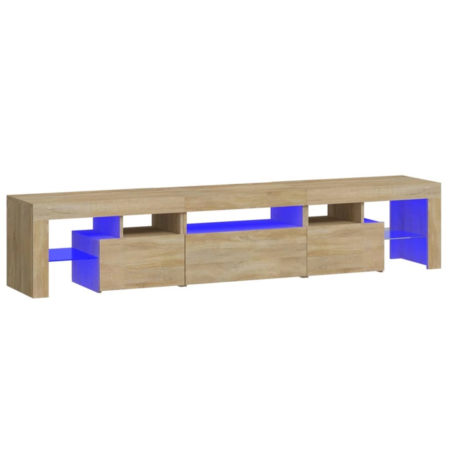 vidaXL TV-Schrank mit LED-Leuchten Sonoma-Eiche 200x36,5x40 cm 3152812 günstig online kaufen