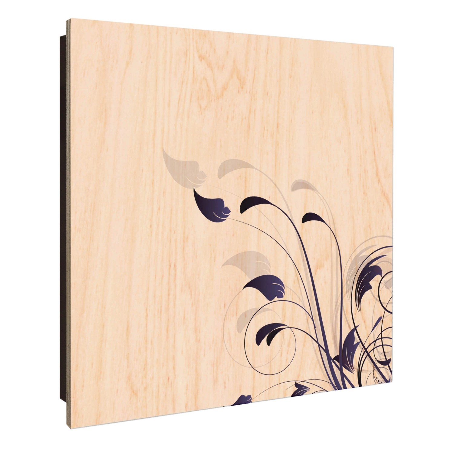 Banjado Großer Schlüsselkasten Holz 30x30cm Schwarz Scharnier Links 50 Hake günstig online kaufen