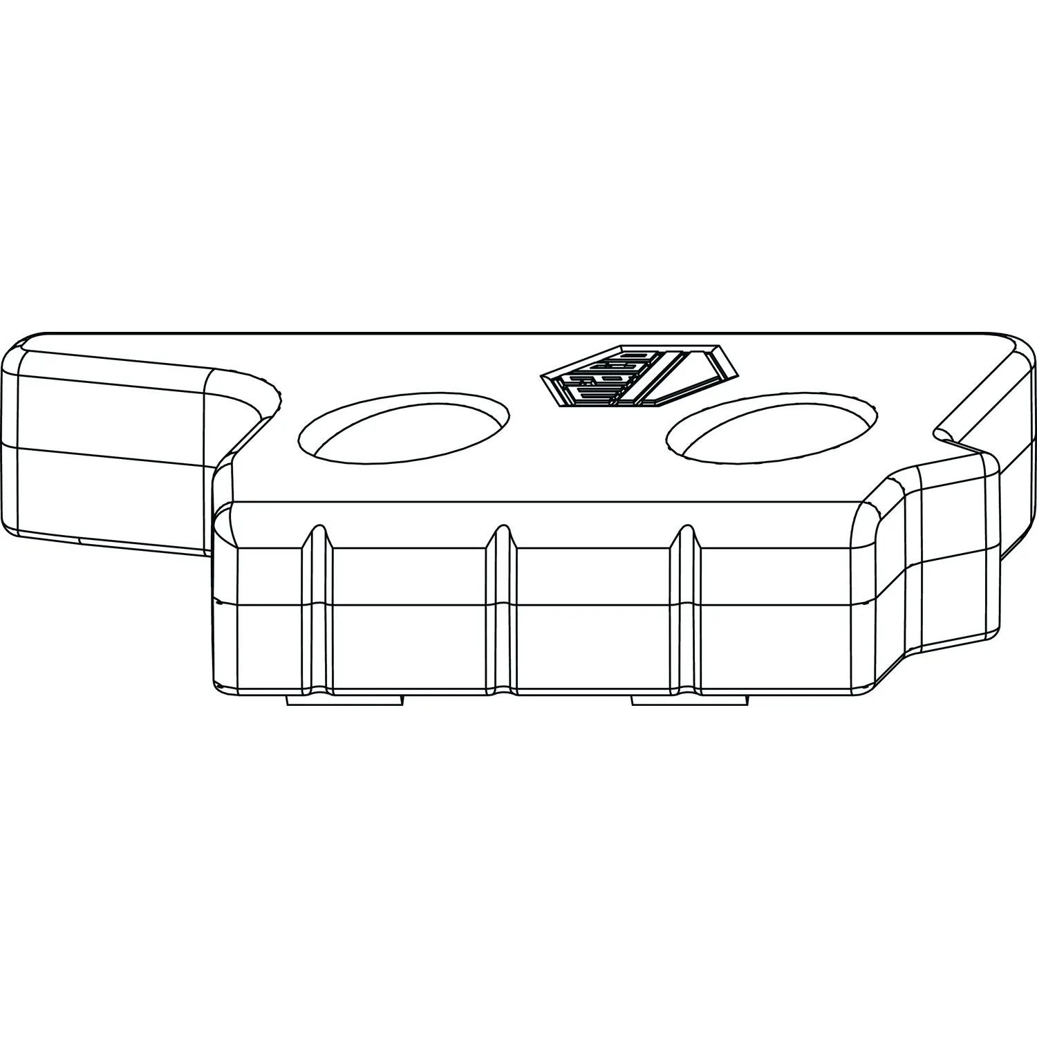 Macomm Hebeteil Falzluft 12mm Eurofalz 24mm 13V Silber Rechts