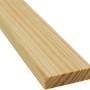 Kiefer Tapetenleiste, 18x4x2400mm, aus massivem Holz für Wand- und Tapetenabschluss.